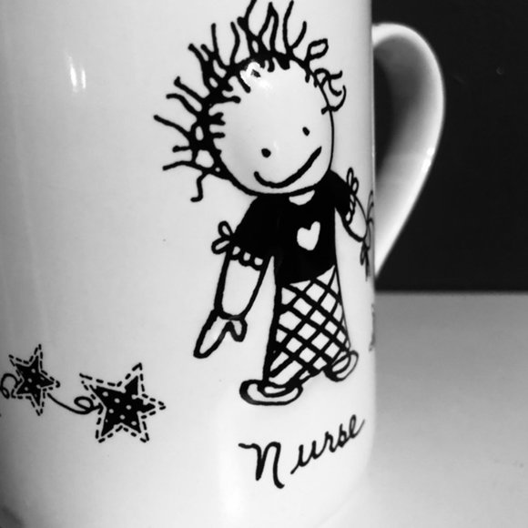 👛 (ANY 2/$20) MARCI Raised Embossed Nurse Motif, 16 Oz Mug - Picture 4 of 8